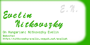 evelin nitkovszky business card